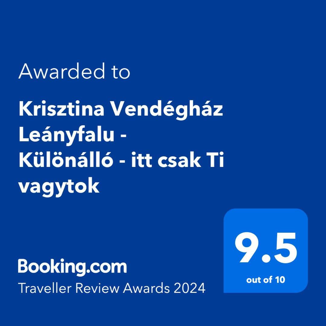 Krisztina Vendeghaz Leanyfalu - Kueloenallo - Itt Csak Ti Vagytok Exterior foto